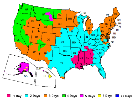 FedEx map